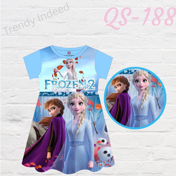 Girls winter princess style casual dress in soft cotton blend