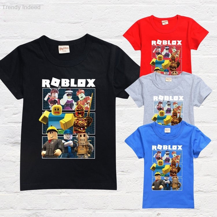 Block-style game inspired T-shirt for kids and teens
