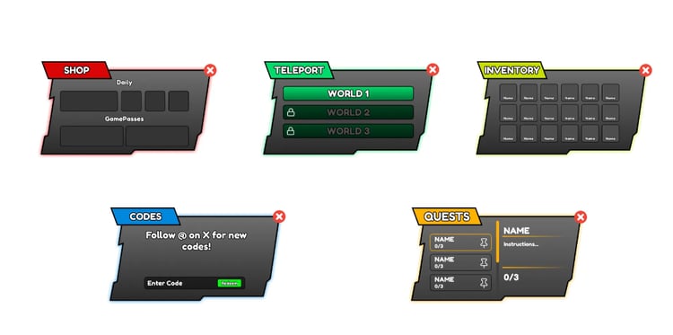 KW Studio - Roblox UI Templates & HUDs