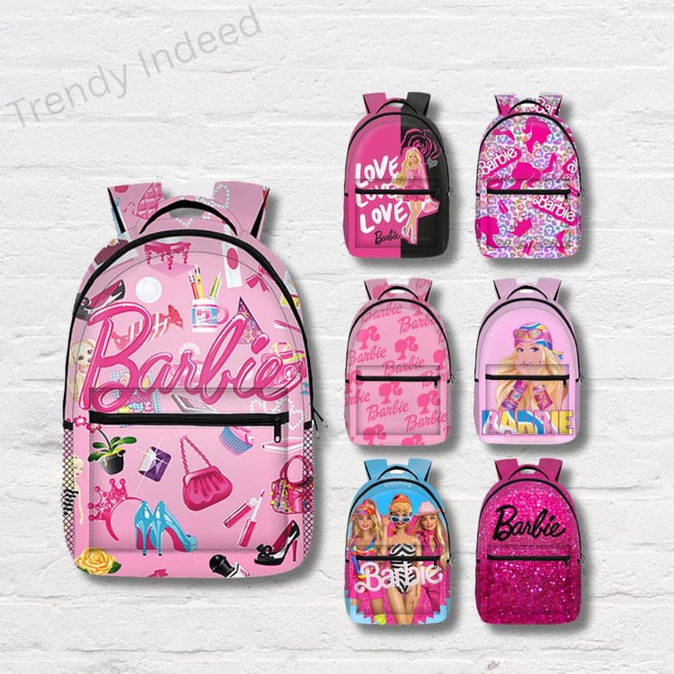 Fashion doll style backpack for girls with trendy design