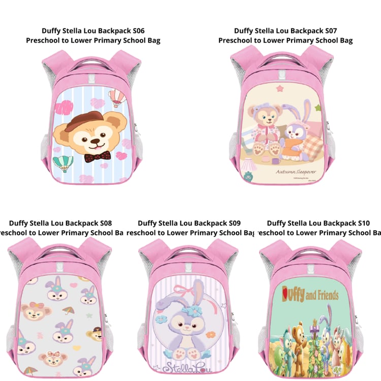 Cute bunny character style preschool backpack for kids