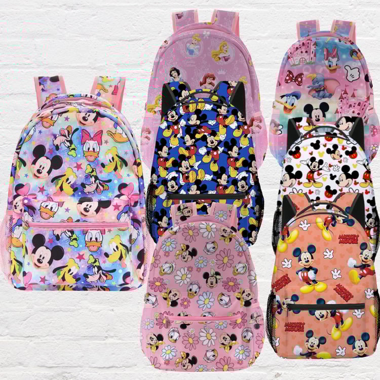Cartoon character style kids backpack for primary school