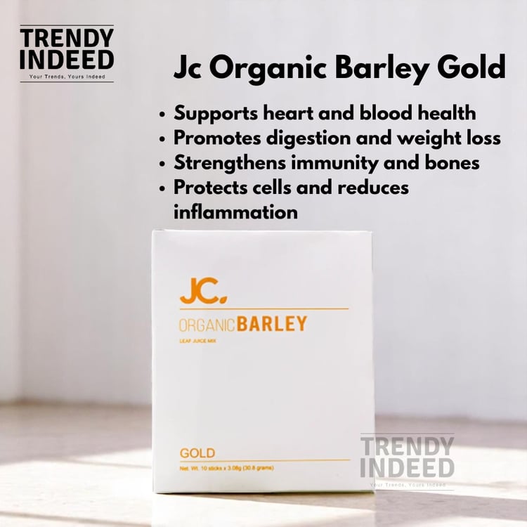 JC Organic Barley Gold superfood powder for daily drink