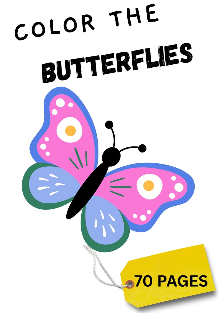 intricate butterfly designs, symmetry coloring pages, butterfly shapes PDF, relaxing adult coloring book, digital download butterflies, 70 page coloring PDF, zentangle butterflies.