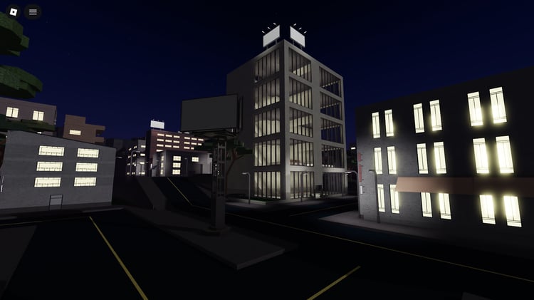 Clean and colorful city environment for Roblox
