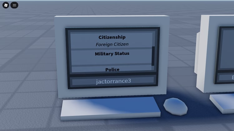 Roblox ID system computer interface overview