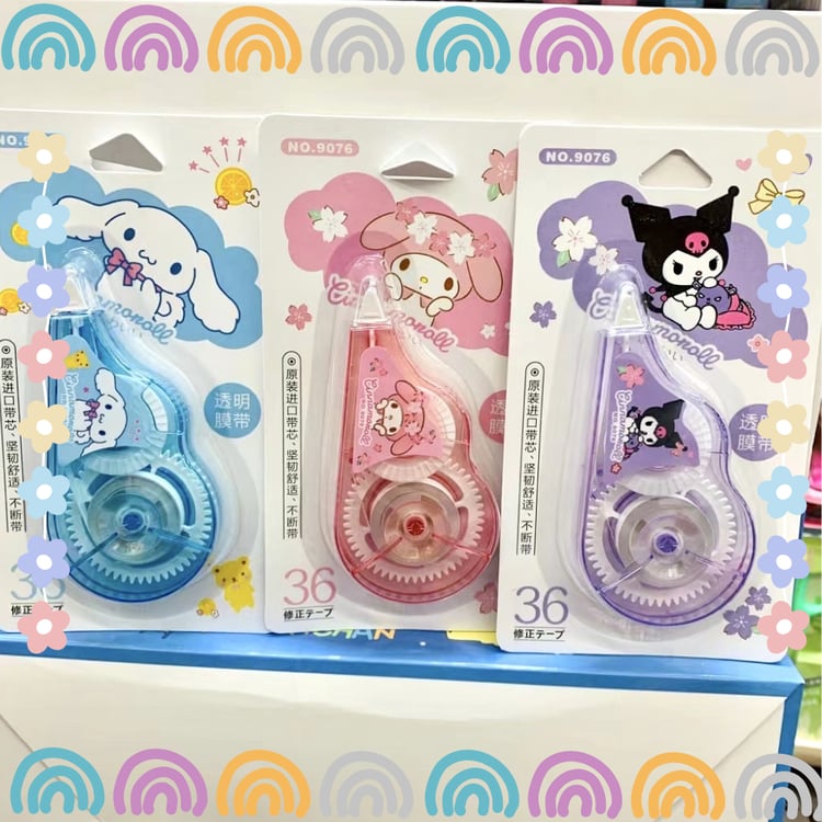 Cute cartoon-inspired correction tape for kids school use