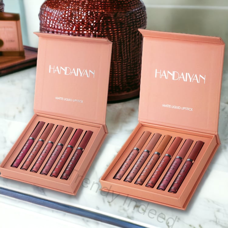 Handaiyan liquid lipstick set with long-lasting matte colors