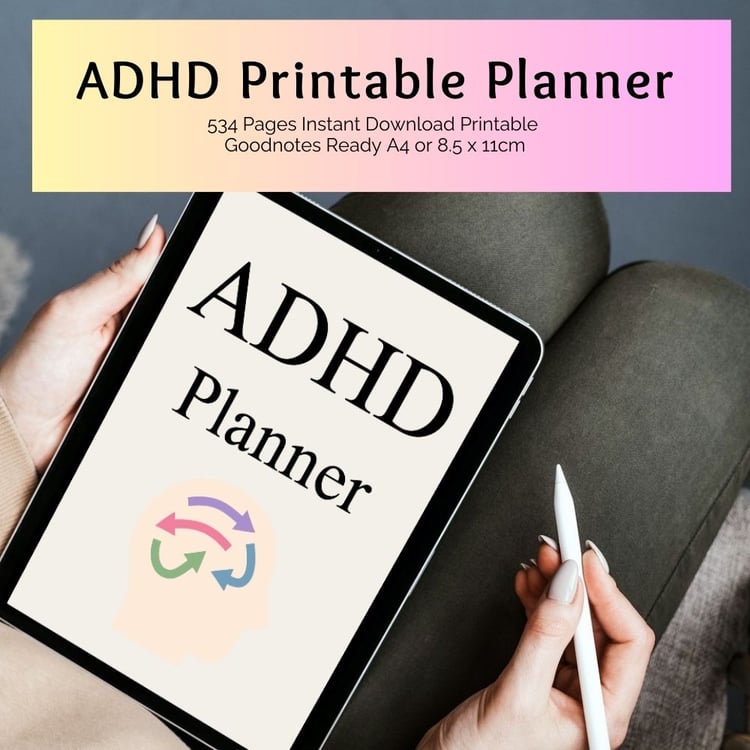 ADHD productivity planner for adults undated edition