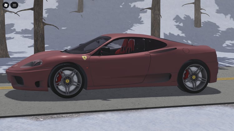 Classic Ferrari-style sports car model