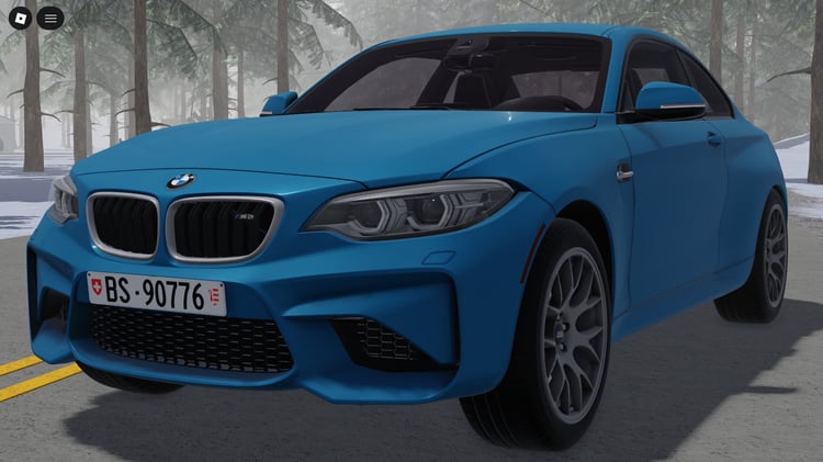 Detailed exterior of BMW M2 2018