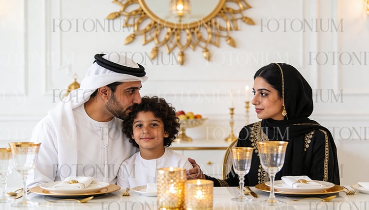 Ramadan Arab Family Image Bundle – 5 Premium AI-Generated Iftar & Islamic Lifestyle Scenes