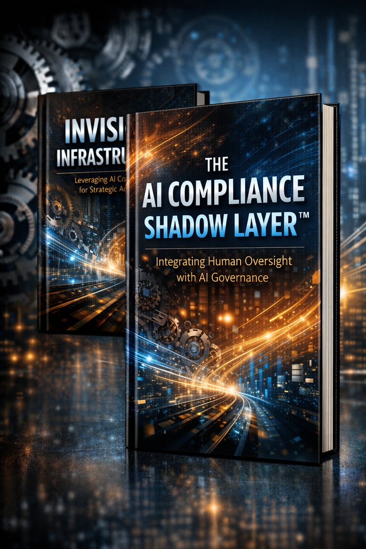 AI Compliance Shadow Layer™ digital product image – AI governance, invisible infrastructure, ESG alignment, strategic advantage.