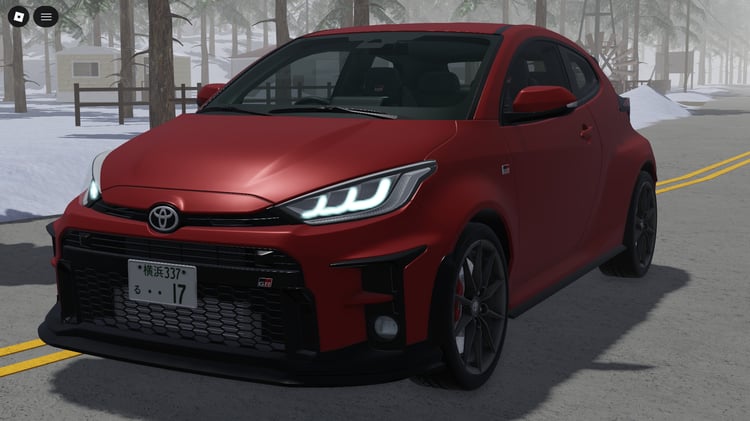 Rally-inspired compact car 2020 Toyota GR Yaris in Roblox