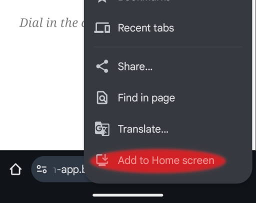 How to install the Langton Manor Universal Web App on Android