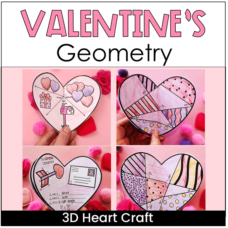 Valentines Day geometry heart craft