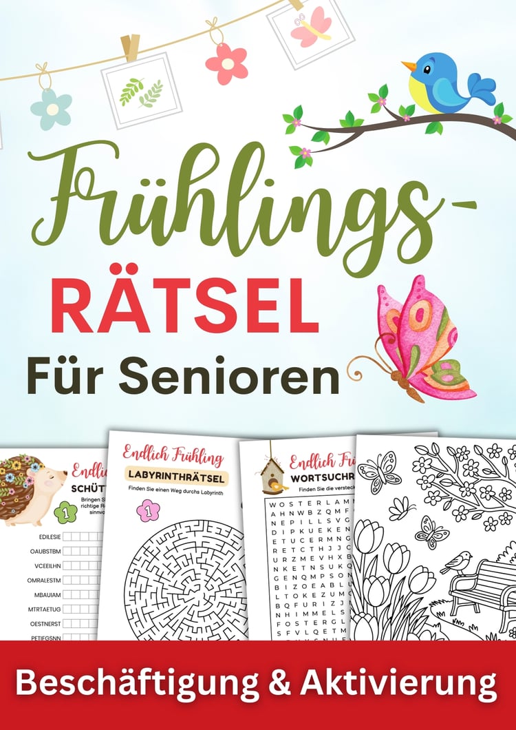 Frühlingsrätsel für Senioren
