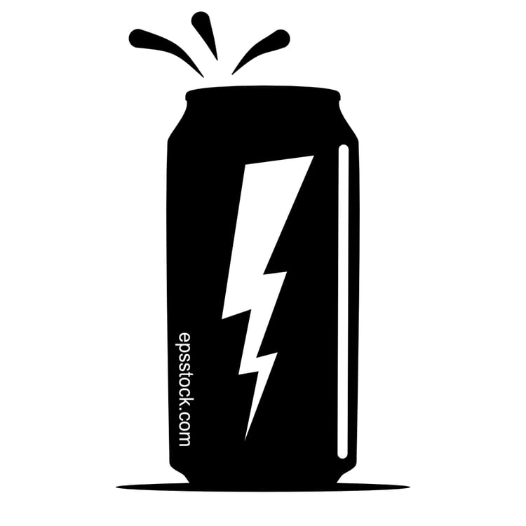 caffeine energy drink can