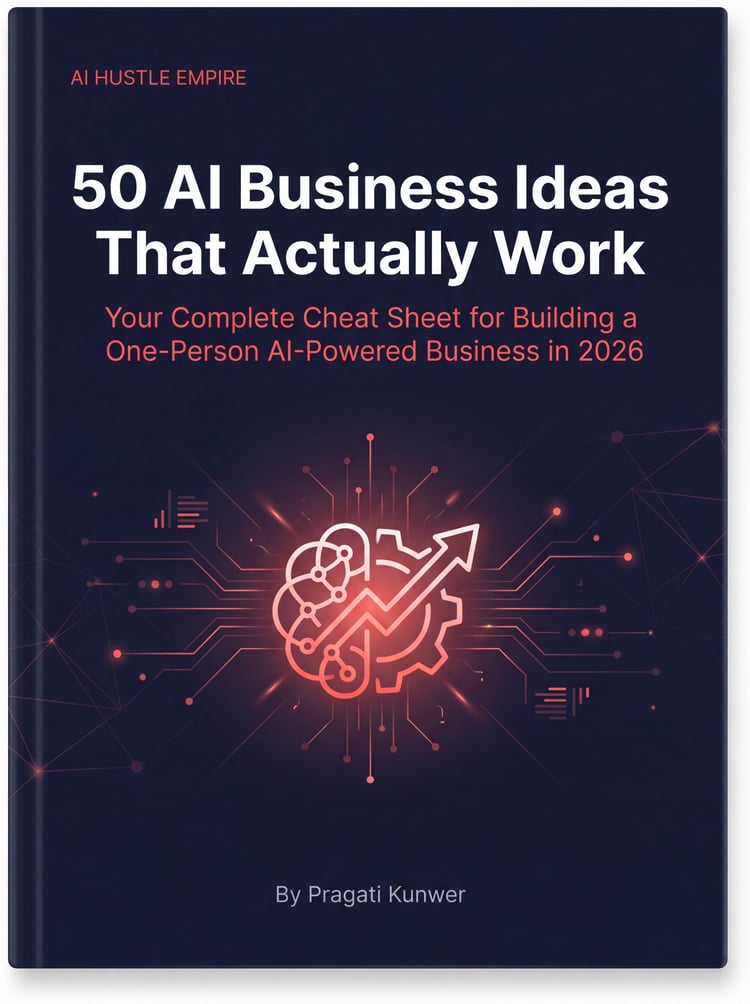 50 AI Business Ideas That Actually Work - Free 2026 Cheat Sheet by AI Hustle Empire