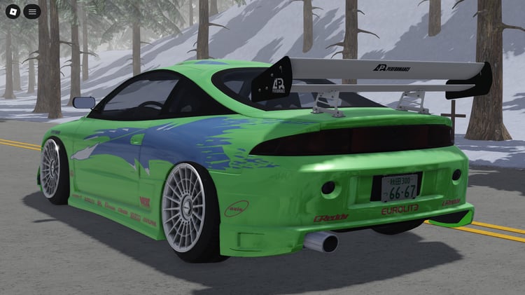 Performance classic coupe 1995 Mitsubishi Eclipse FATF for Roblox roleplay