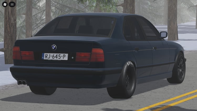 BMW E34 interior modeled in Roblox