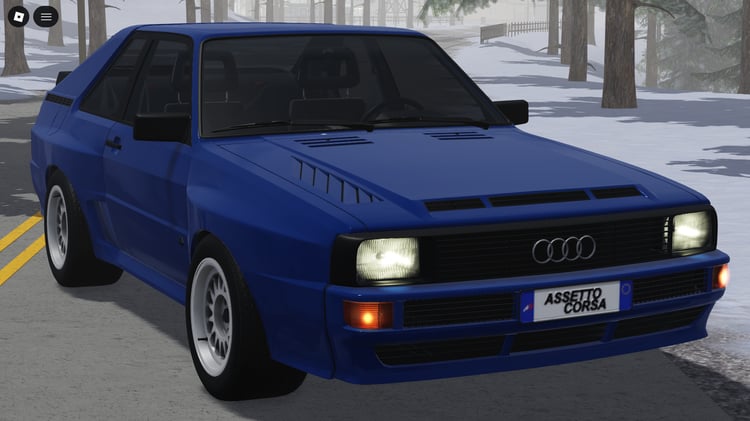 Motorsport-inspired classic car 1994 Audi Sport Quattro for Roblox roleplay