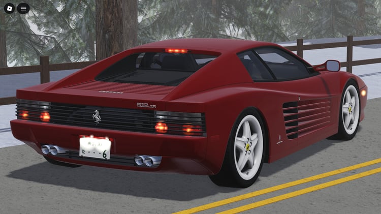 Classic Italian performance car 1992 Ferrari 512 TR in Roblox