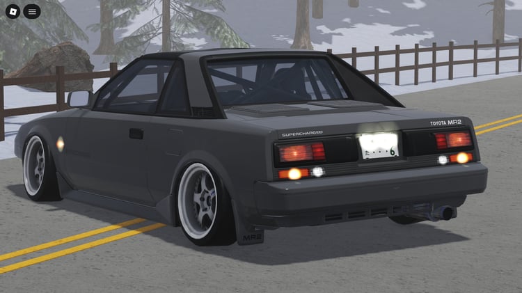1989 Toyota MR2 1st Gen driving in Roblox environment
