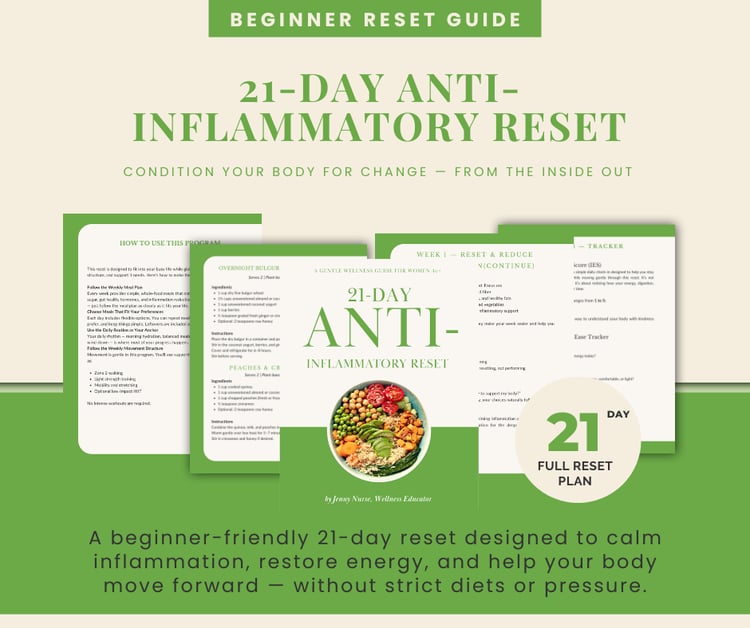 Vitality Bliss 21-day anti-inflammatory reset guide for reducing inflammation and joint pain naturally