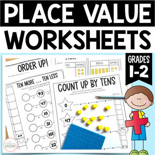 Place Value Worksheets and Games - Math Skills Review for First and Second Grade Place Value Worksheets and Games - Math Skills Review for First and Second Grade