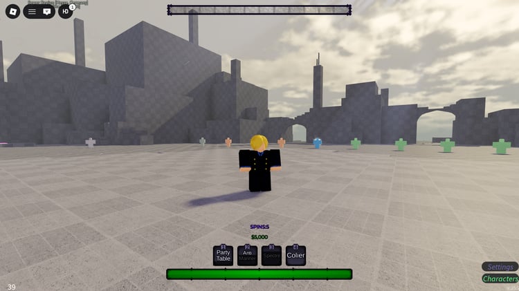 Anime Showdown Roblox scripted fighting map overview