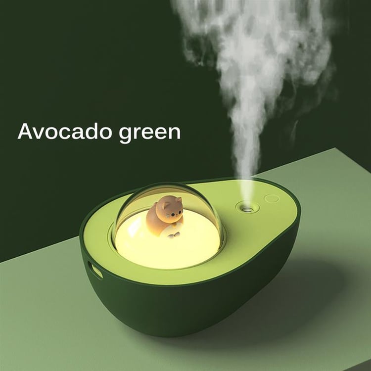Avocado USB mini spray humidifier with night light and portable mist