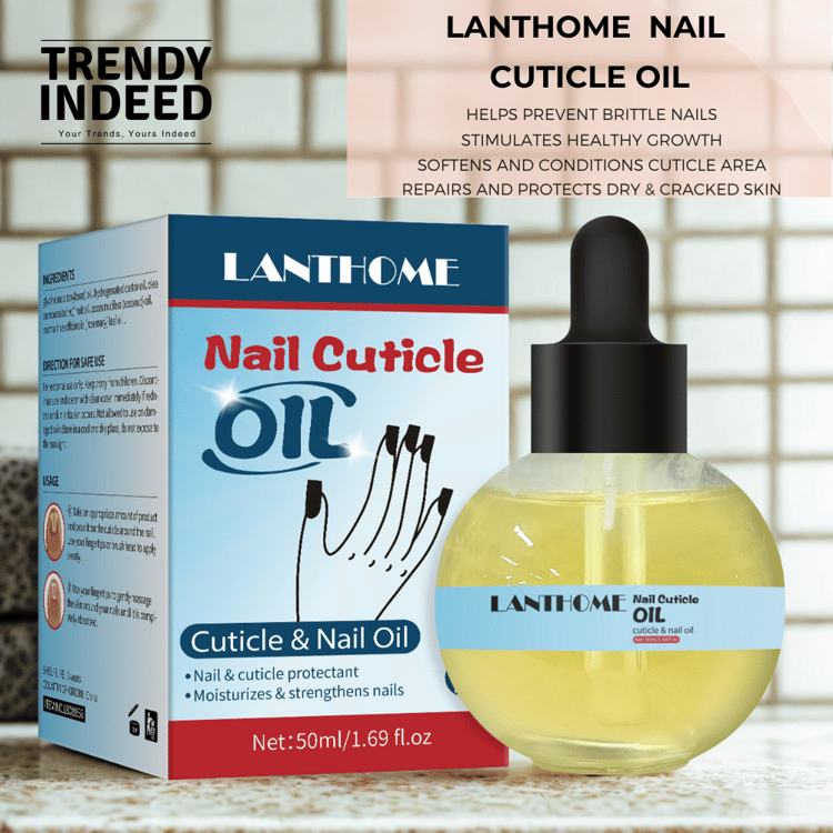 Nail strengthening oil with nourishing cuticle repair formula