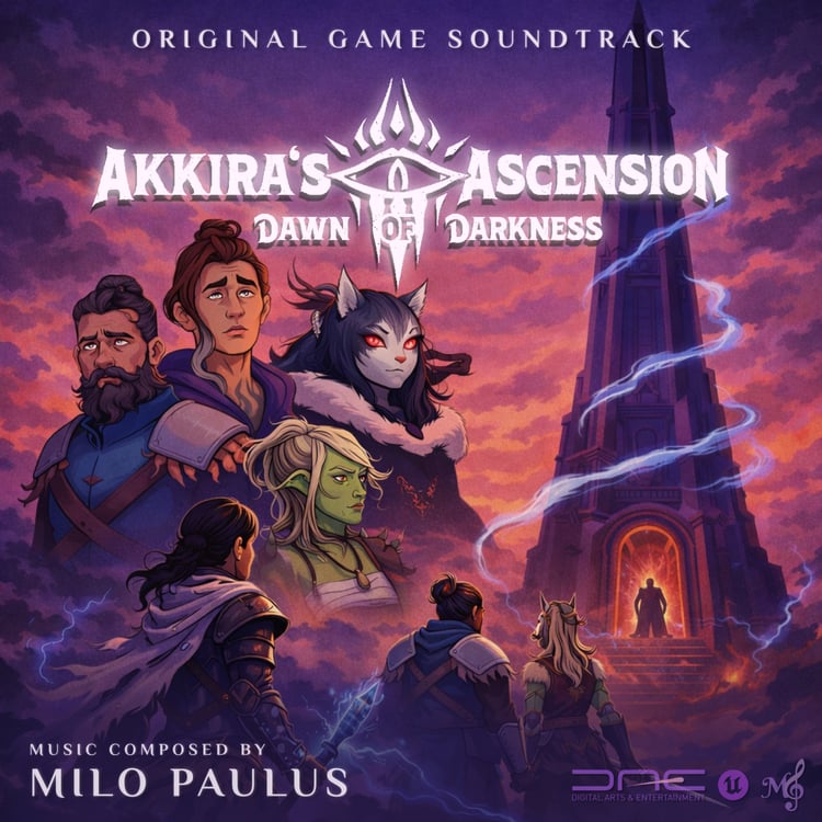 Akkira's Ascension: Dawn of Darkness (Original Game Soundtrack) by Milo Paulus