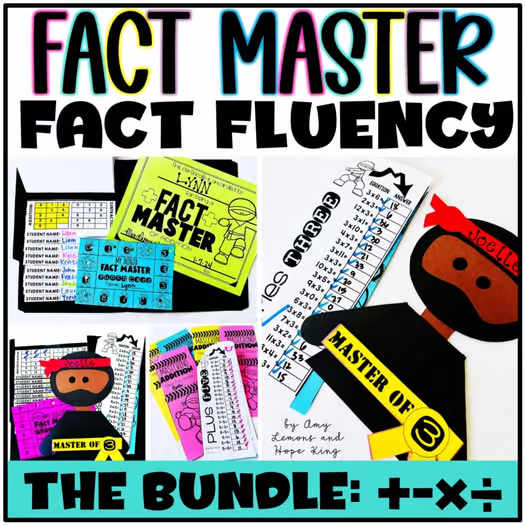 Math Fact Fluency Practice Bundle| Timed Tests | Add, Subtract, Multiply, Divide
