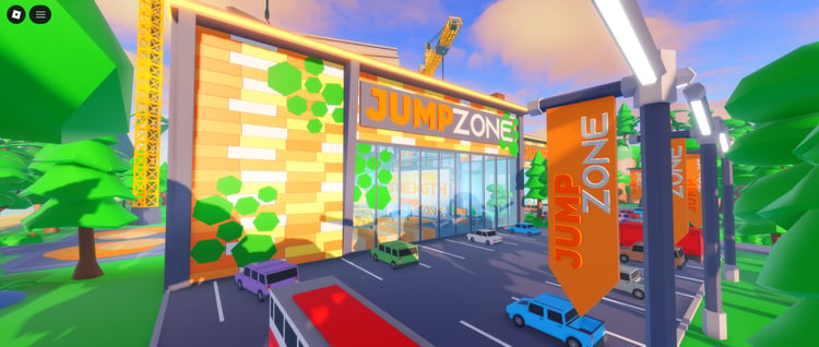 Social trampoline park gameplay Roblox