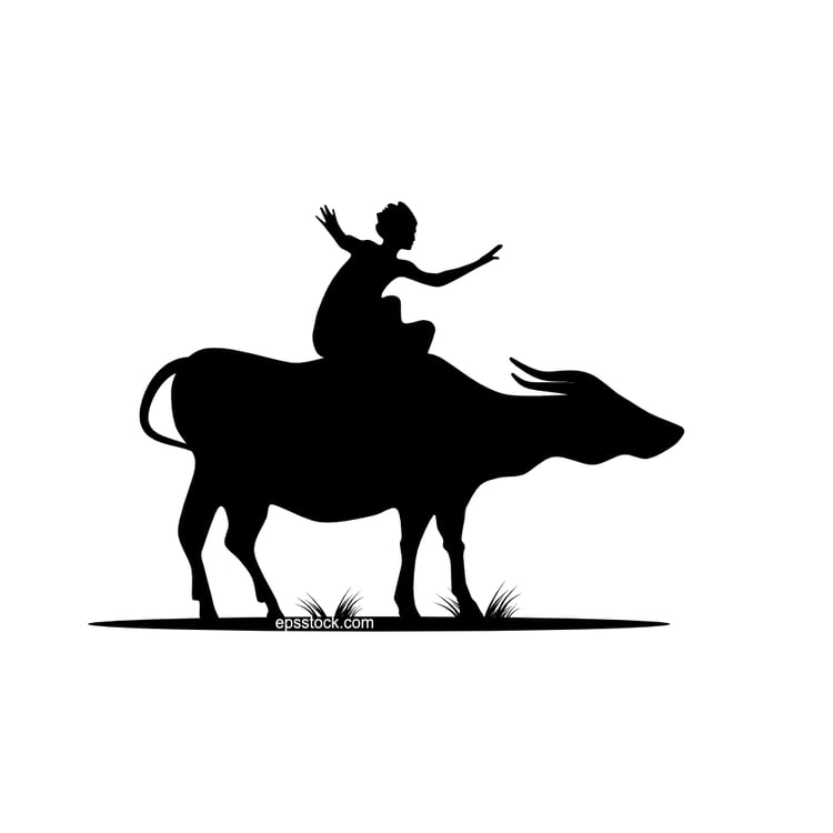 a guy sitting on a bull