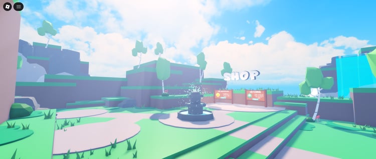 Players escaping rising lava Roblox game