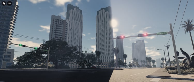 Westshore Florida RP huge realistic Roblox map overview