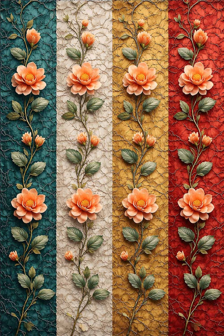 vintage floral pattern, rose stripe design, textured floral background, luxury wallpaper design, digital floral paper, printable fabric pattern, elegant rose artwork, Victorian floral texture, shabby chic floral, floral wall art printable, surface pattern