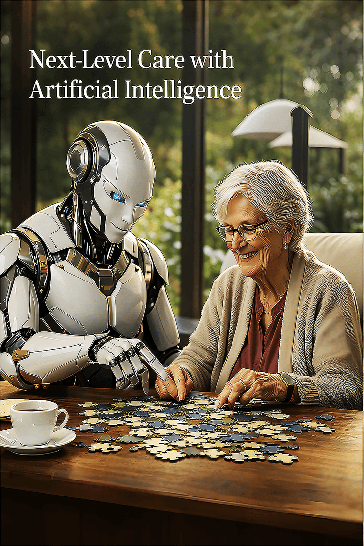 •	AI in healthcare •	robotic caregiver •	assisted living technology •	future of elderly care •	senior care innovation •	AI companionship •	robotics in healthcare •	aging population solutions •	smart nursing home •	healthcare automation