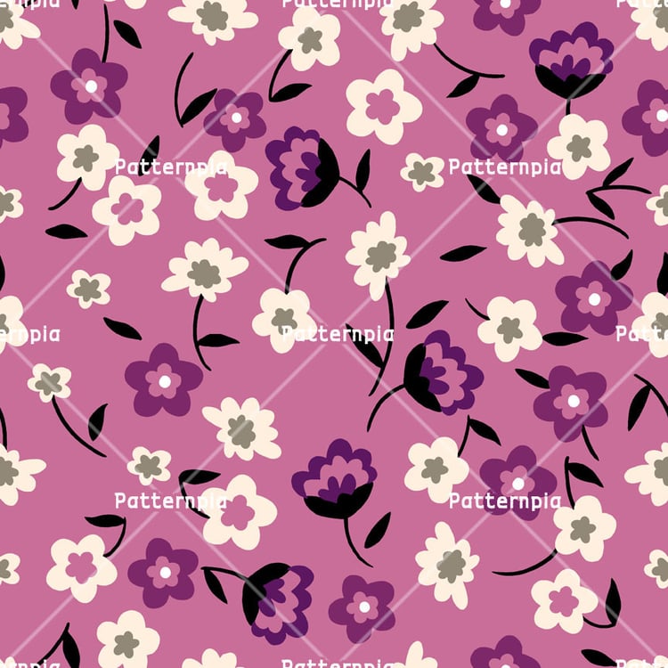 Patternpia Seamless Repeat Textile Pattern PSD JPG – Spring Garden ...