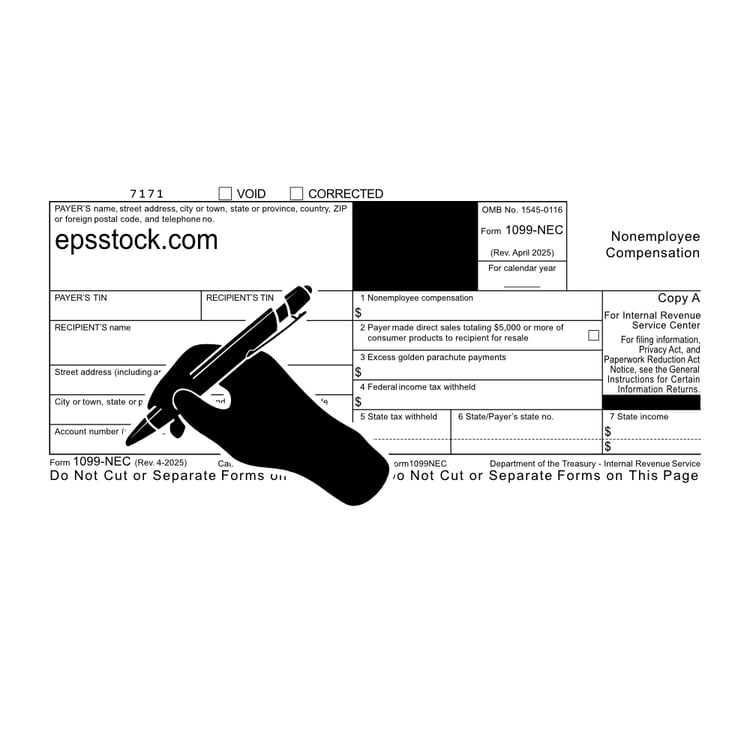 fill out Form 1099-NEC