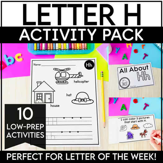 Letter H Activities for Preschool & Kindergarten Letter of the Week