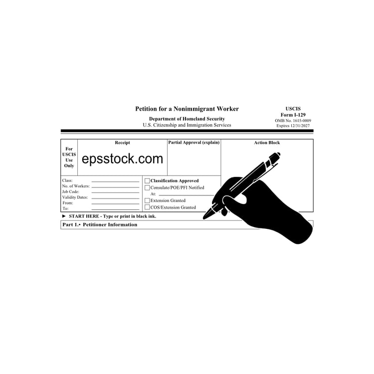 fill out Form I-129