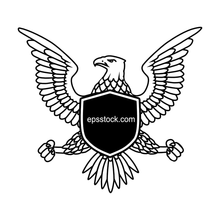 eagle with a shield