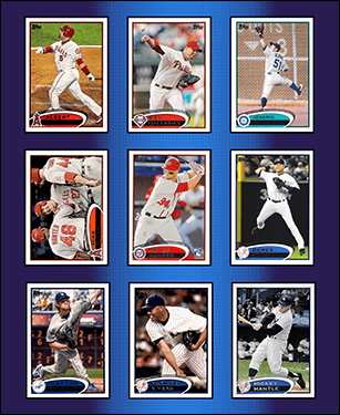 2012 Topps Baseball Cards Binder Inserts
