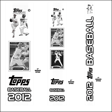 2012 Topps Baseball Cards Binder Inserts
