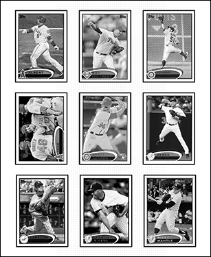 2012 Topps Baseball Cards Binder Inserts