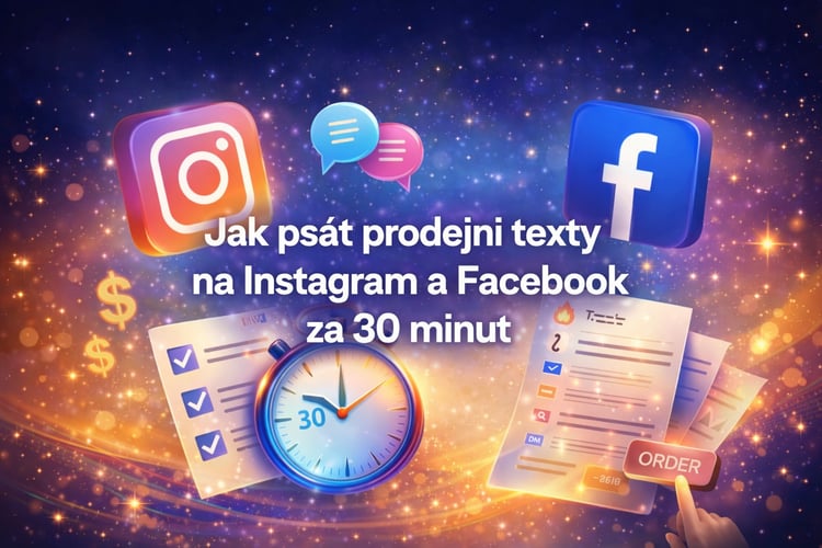 Kurz Jak psát prodejní texty na Instagram a Facebook za 30 minut